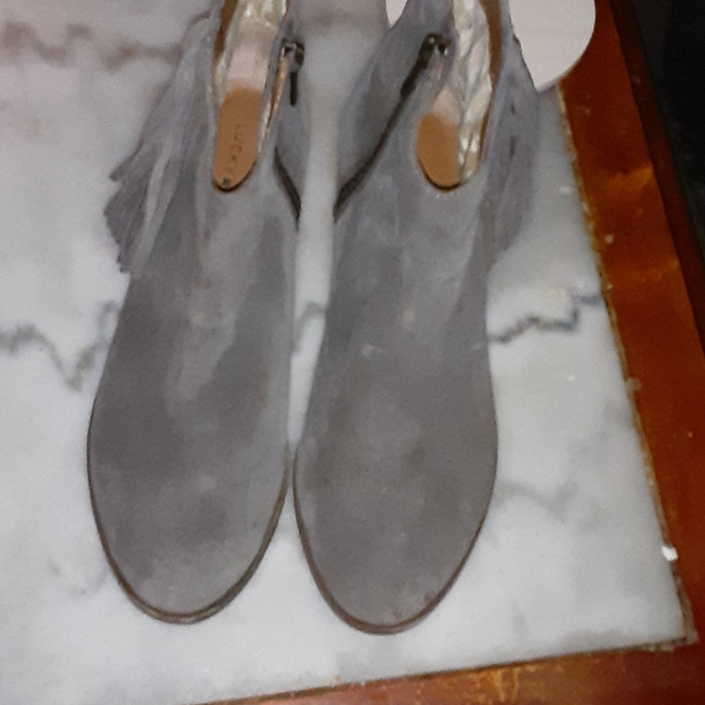 Lucky booties with fringe size 38/8 medium